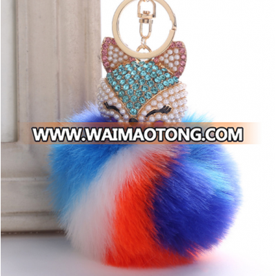 Creative pendant fox head pendant keychain