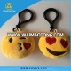 Cute plush emoji keychain, wholesale emoticon face keychain, best price emoji keychain