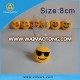 small plush emoji keychain/ Yellow Emoji Gift Cute Plush Toy Keychain/Key or Mobile Emoji Pendants