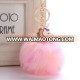 Wholesale Fur ball Metal Unicorn Keychain Kids Cute Princess Bag Key Ring